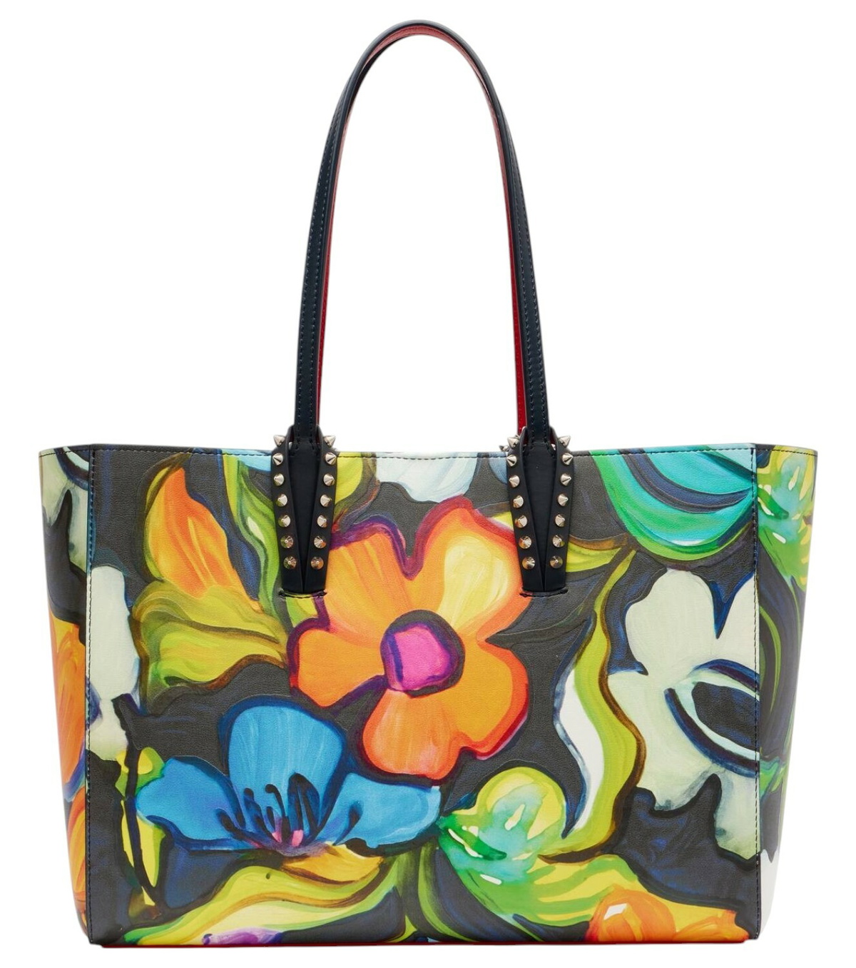 【Christian Louboutin】 Cabata Small floral leather tote bag Christian Louboutin Cabata Small floral leather tote bag