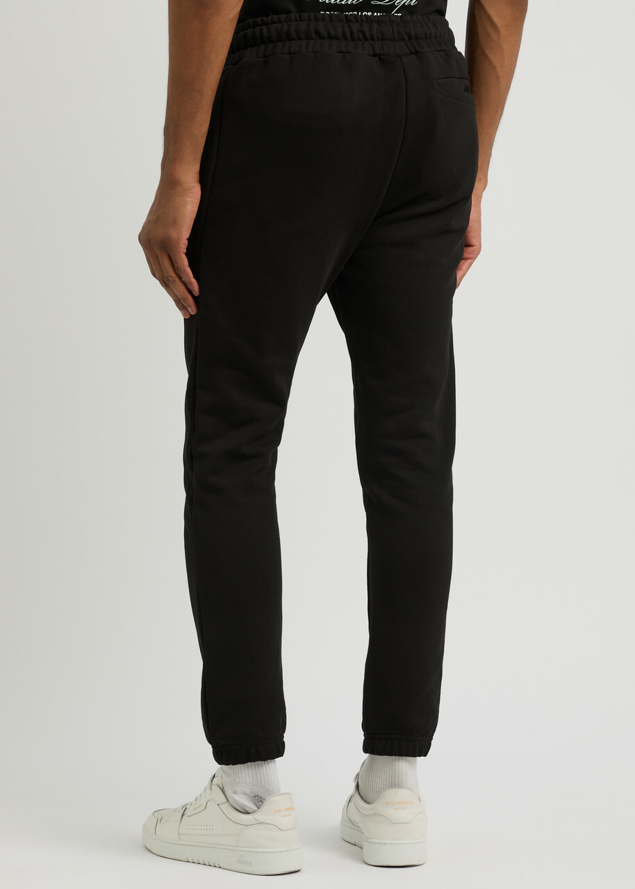 Club 1984 Essential Logo-embroidered Cotton Sweatpants Black