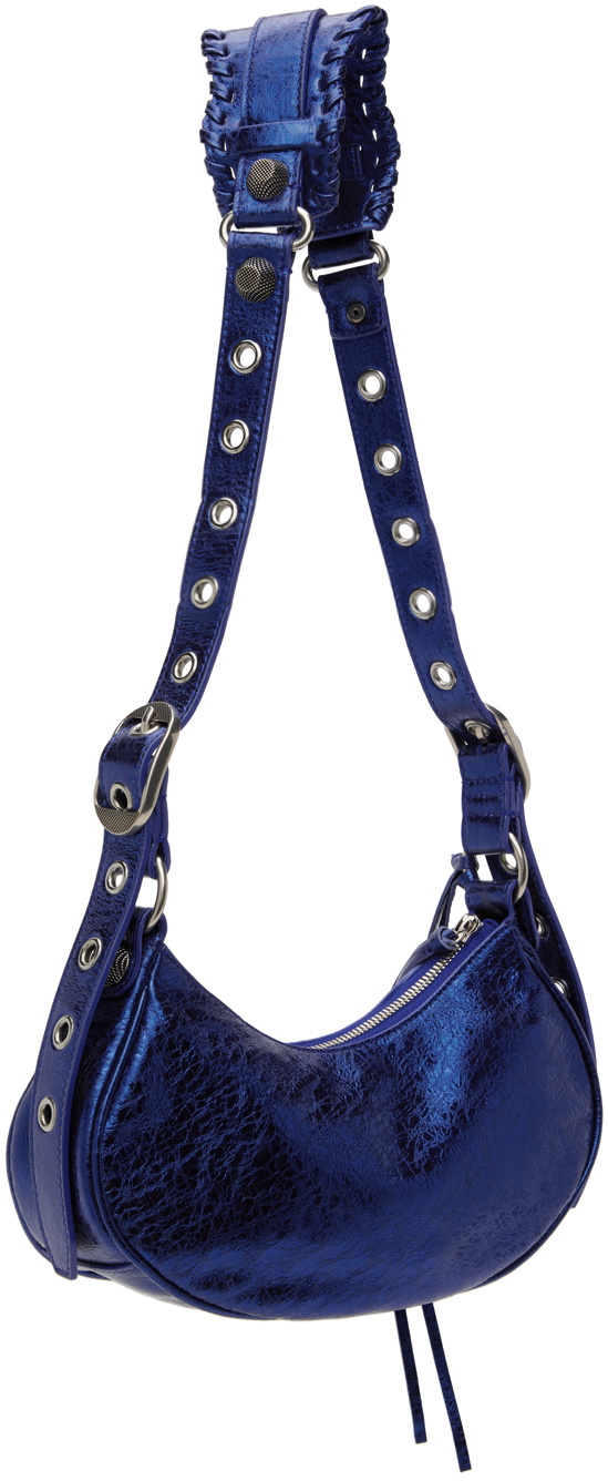 【BALENCIAGA】Le Cagole XS ハンドbag ラインストーン付き blue Balenciaga Blue le Cagole Xs Shoulder Bag – The Luxury Pop