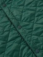 Sid Mashburn - Traveler's Slim-Fit Quilted Nylon Cashpad Jacket - Green