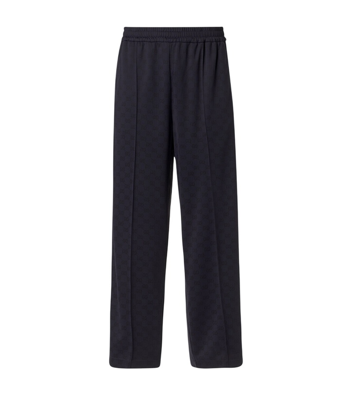 Photo: Gucci GG jersey track pants