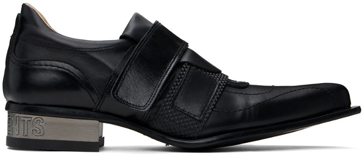Photo: VETEMENTS Black New Rock Edition Blade Loafers