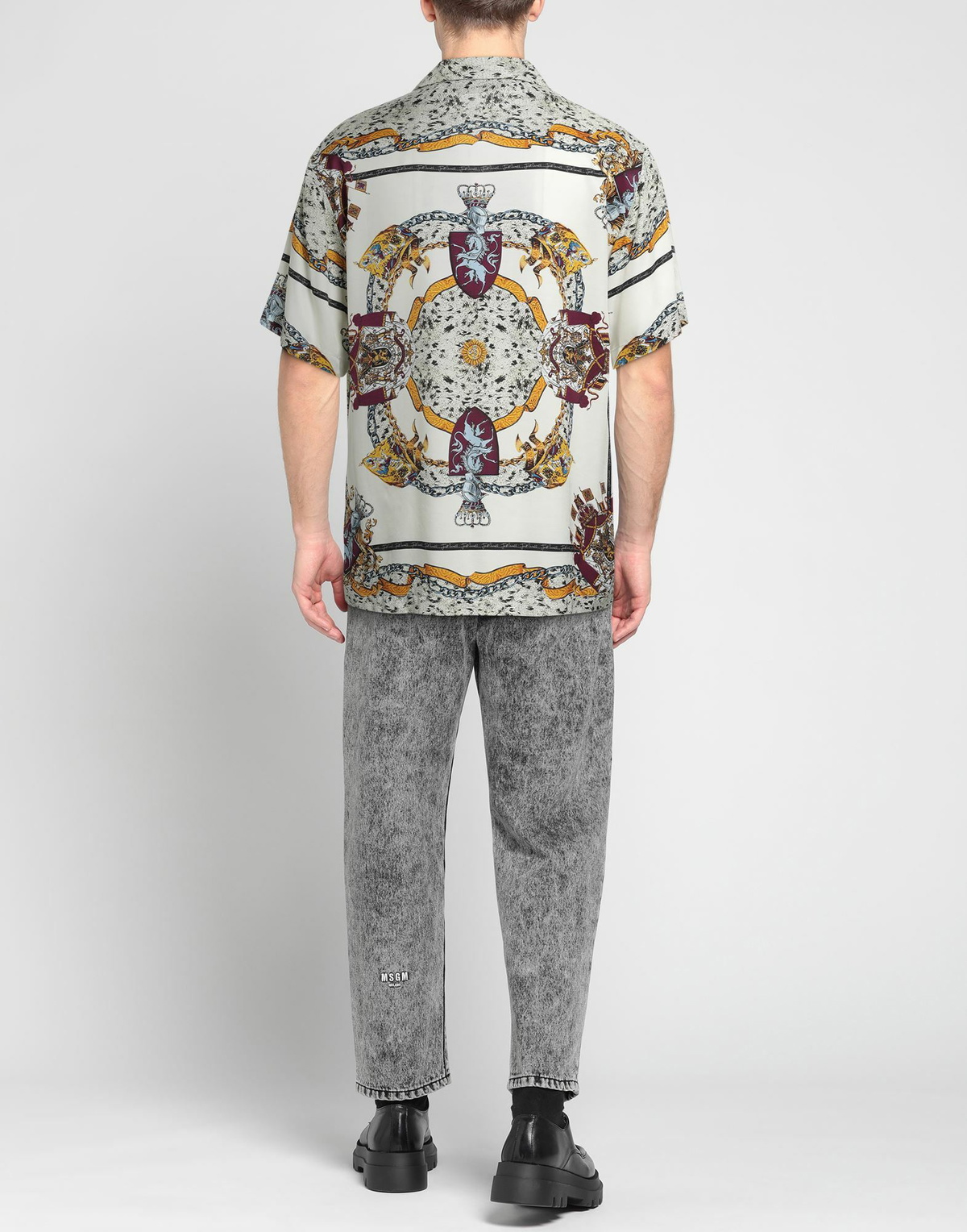 Just Cavalli Mens Shirt in Off white