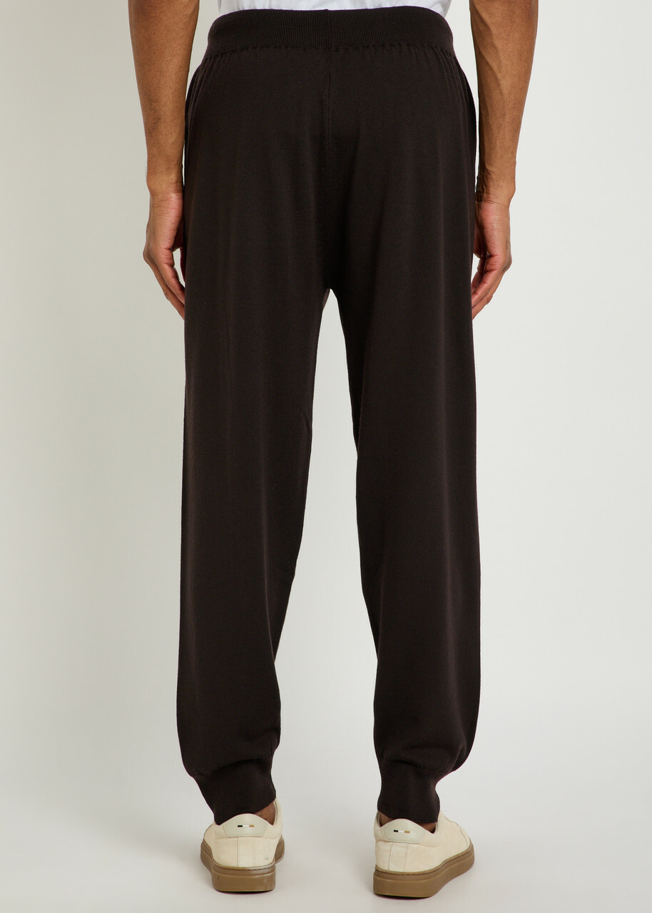 John Smedley Henning Merino Wool Sweatpants Brown