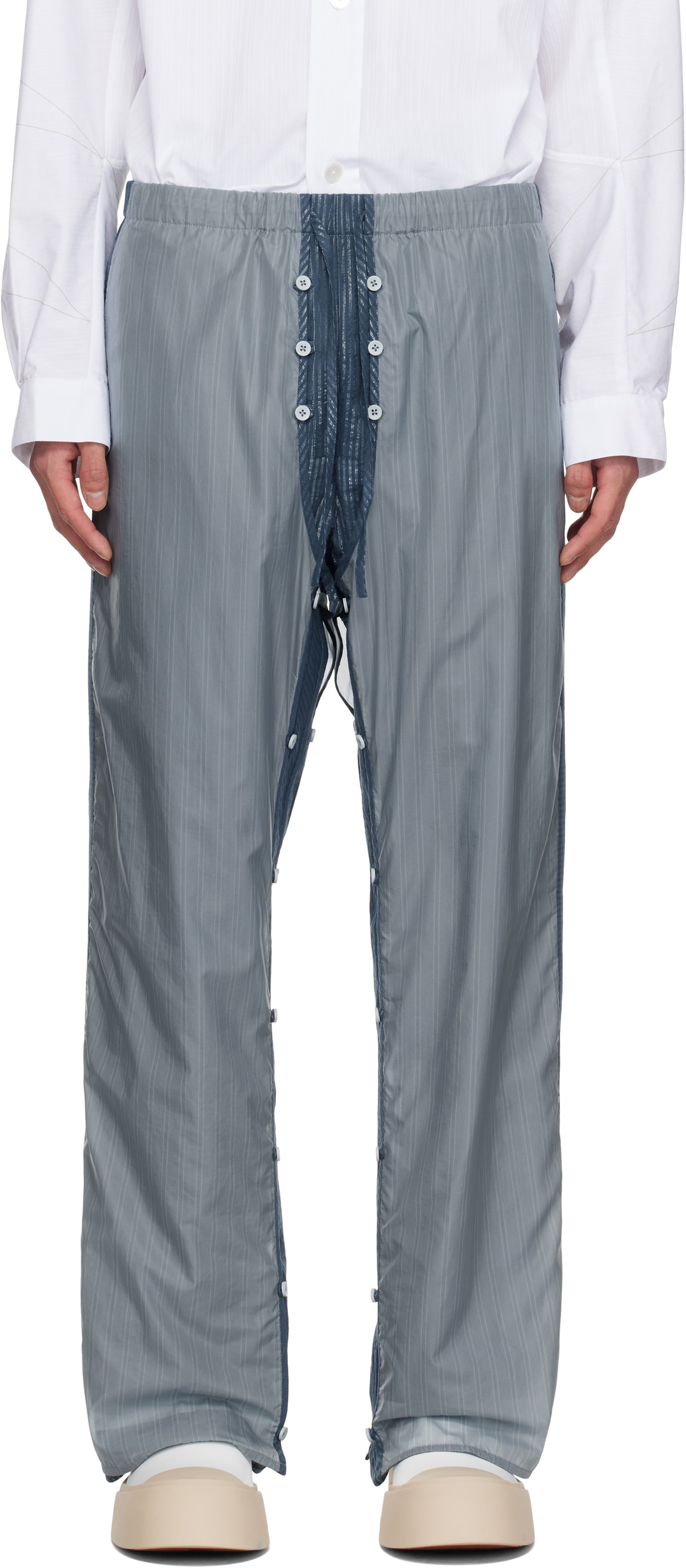 イヤーカフ CRAIG GREEN UNIFORM LEG TROUSER Craig Green Men's Uniform Wide Leg Pants in Black Craig Green