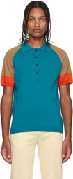 Wales Bonner Blue Saint Polo