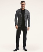 Brooks Brothers Men's Regent Regular-Fit Knit Check Sport Coat | Grey