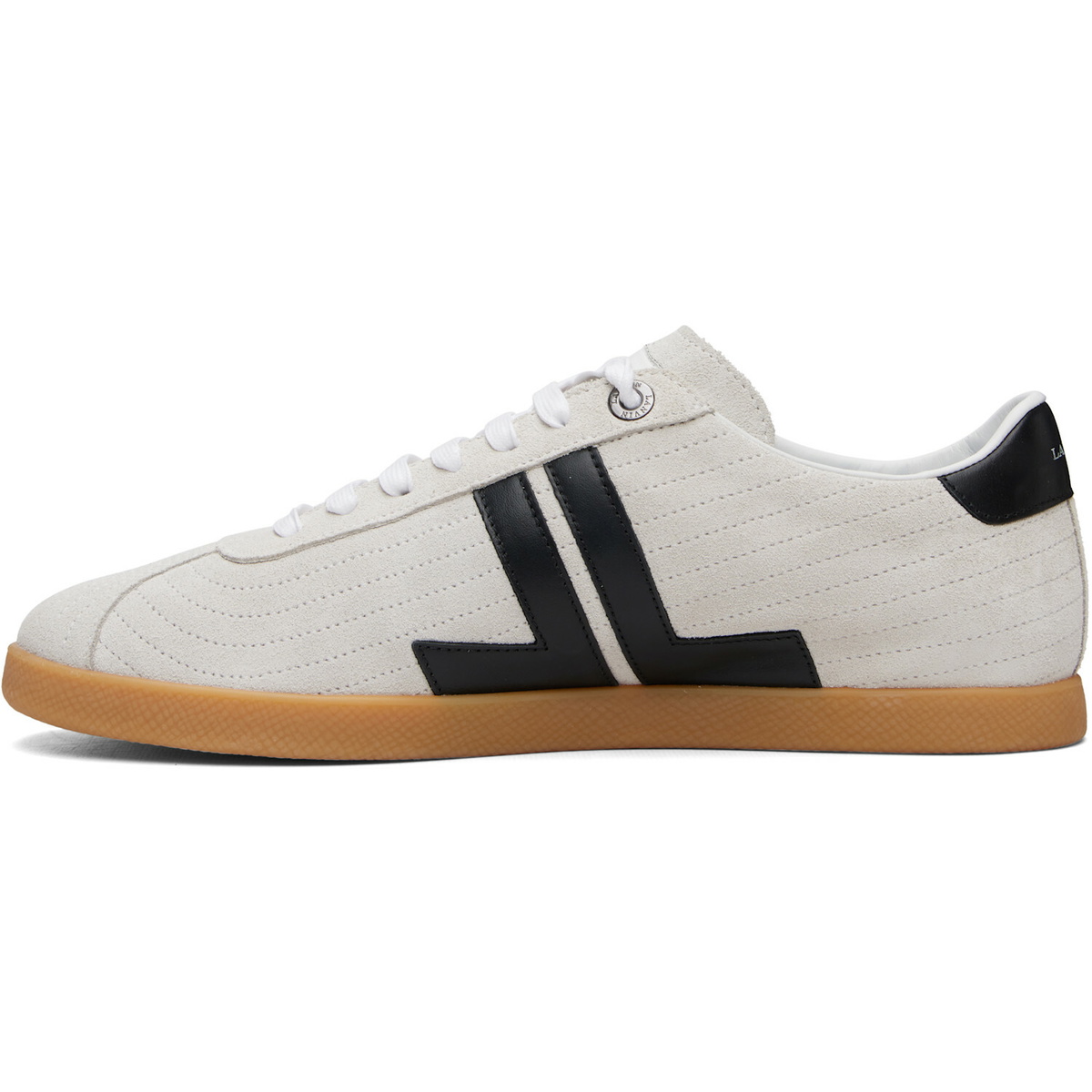 Lanvin Off-White & Black Glen 2.0 Leather Sneakers