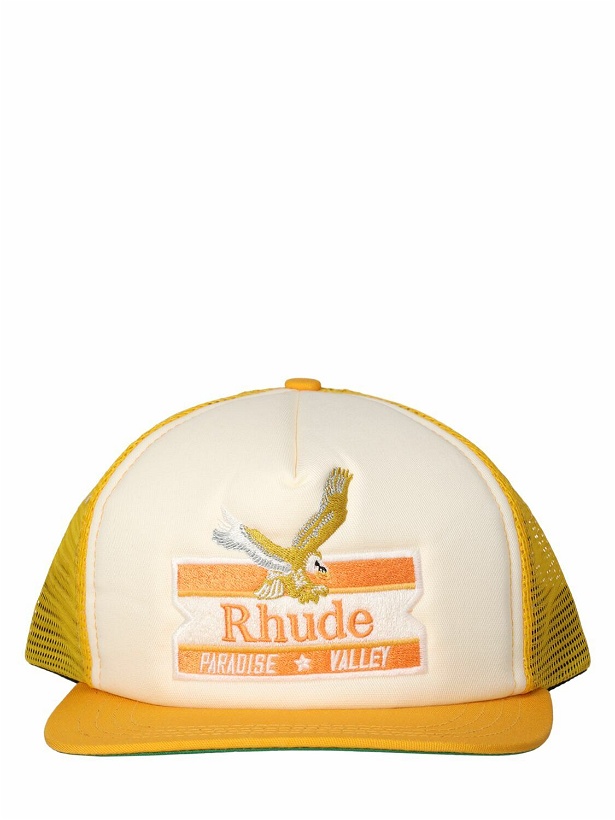 Photo: RHUDE - Paradise Valley Cotton Twill Trucker Hat