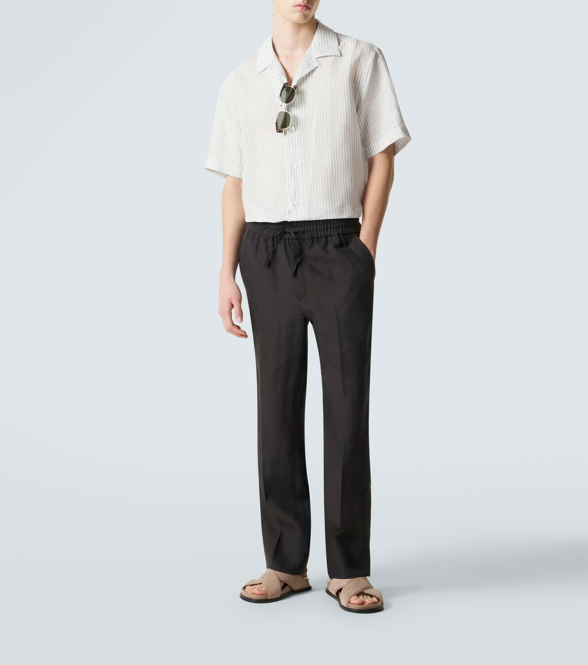 Brioni Linen straight pants