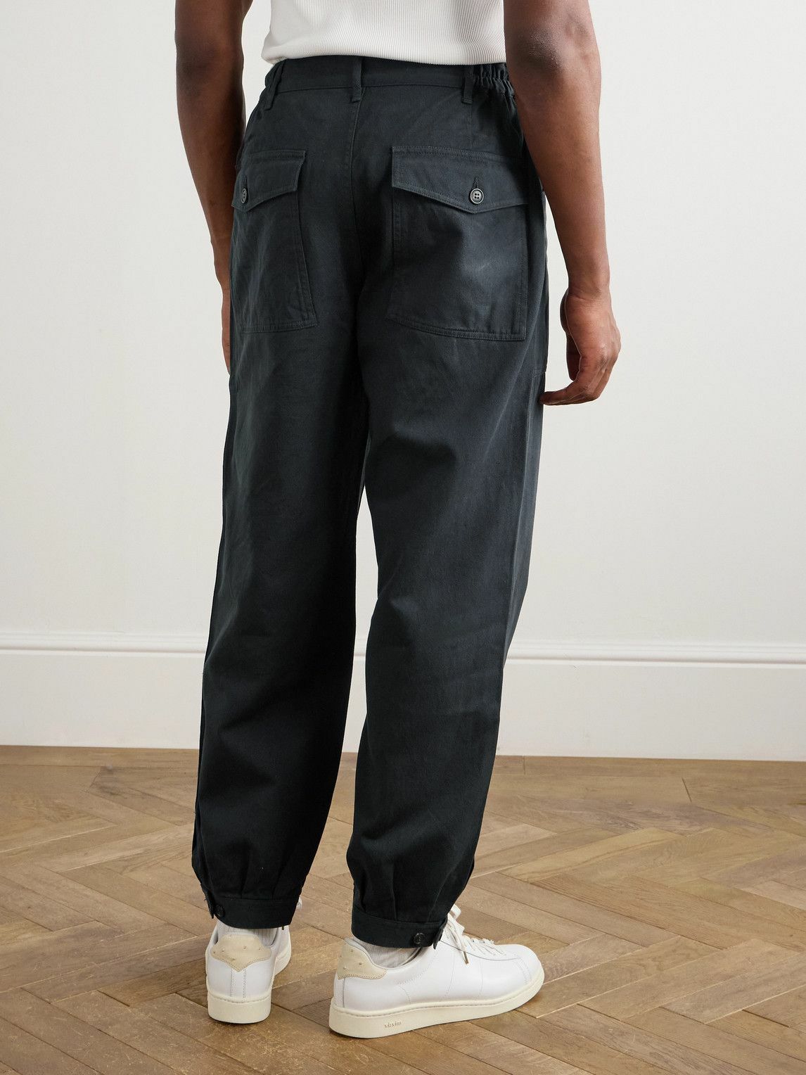 Visvim - Carrol Tapered Cotton-Twill Trousers - Blue