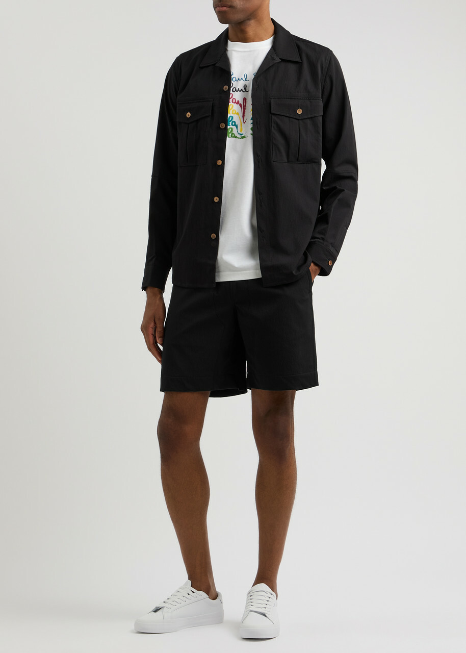 PS Paul Smith Seersucker Shorts Black