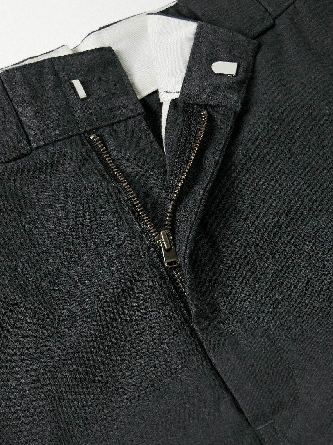 A.PRESSE - Work Straight-Leg Cotton-Blend Chinos - Gray