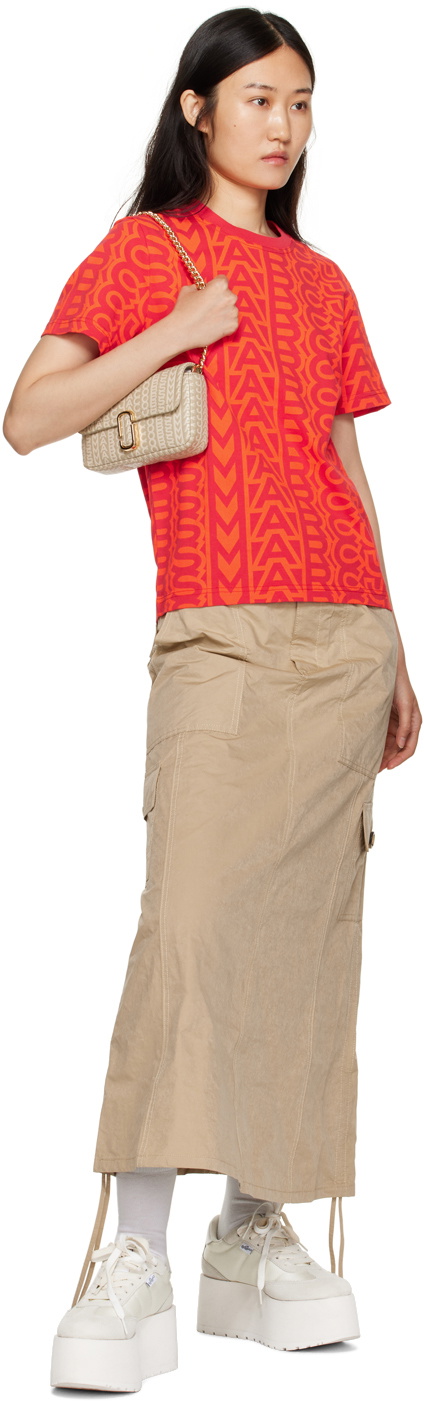 Marc Jacobs Khaki Mini 'The Monogram J Marc' Shoulder Bag