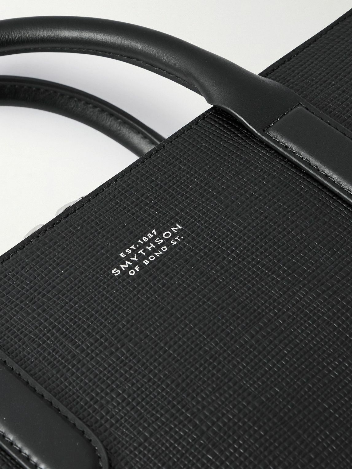 Smythson - Panama Cross-Grain Leather Briefcase