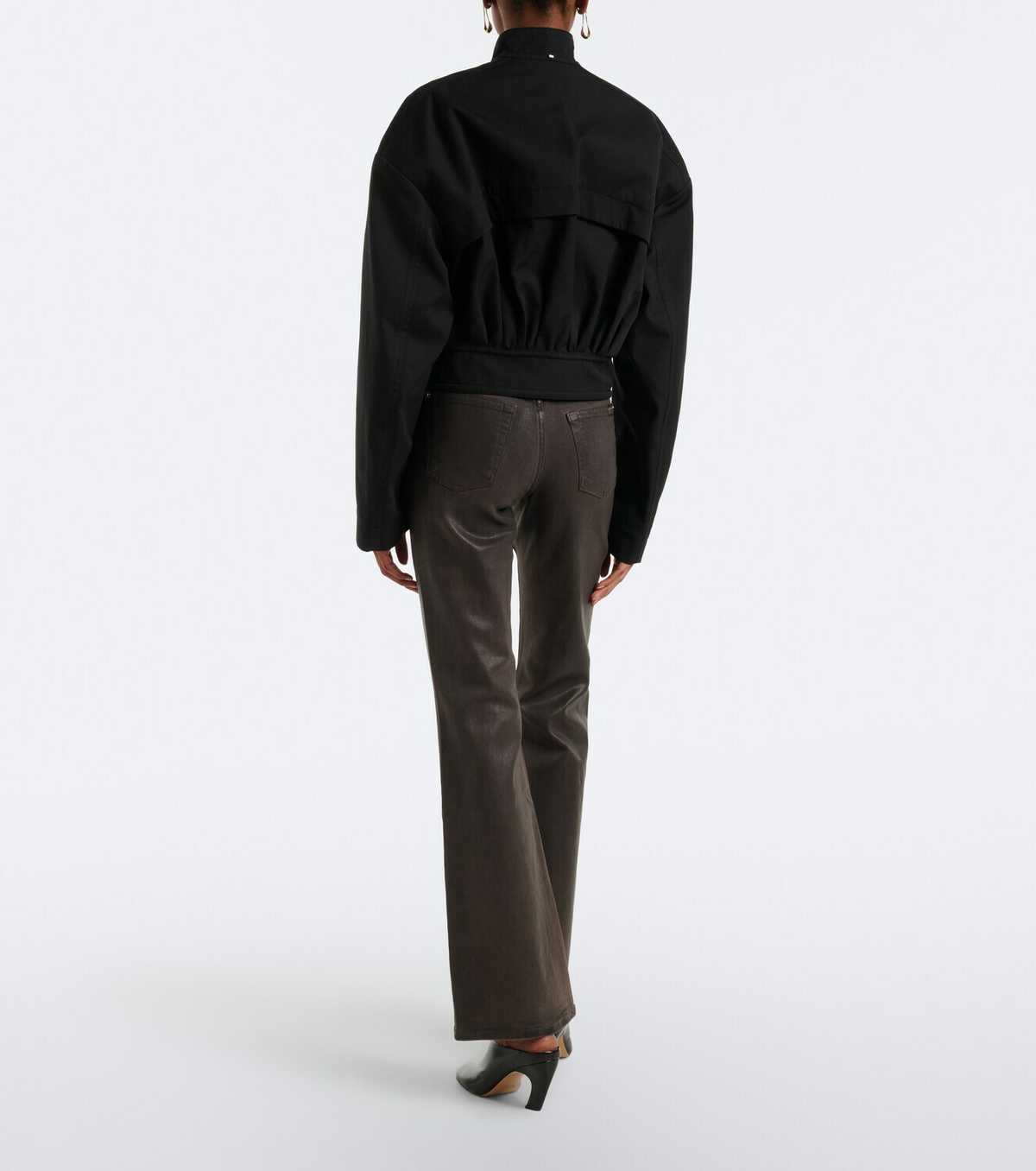 7 For All Mankind The Leggy bootcut coated jeans