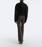 7 For All Mankind The Leggy bootcut coated jeans