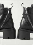Rick Owens - Low Army Bogun Platform Leather Boots - Black