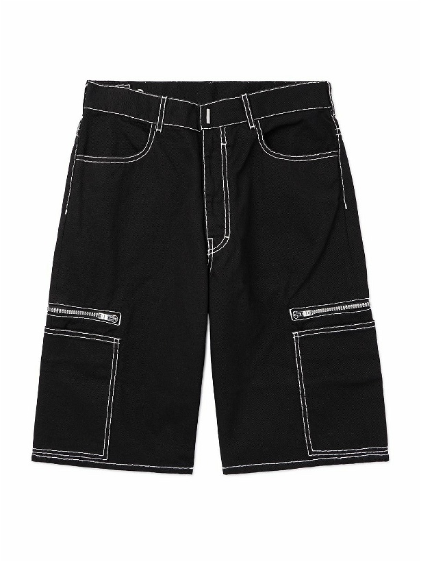 Photo: Givenchy - Straight-Leg Denim Shorts - Black