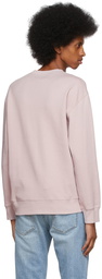 Brunello Cucinelli Pink Techno Cotton Print Sweatshirt