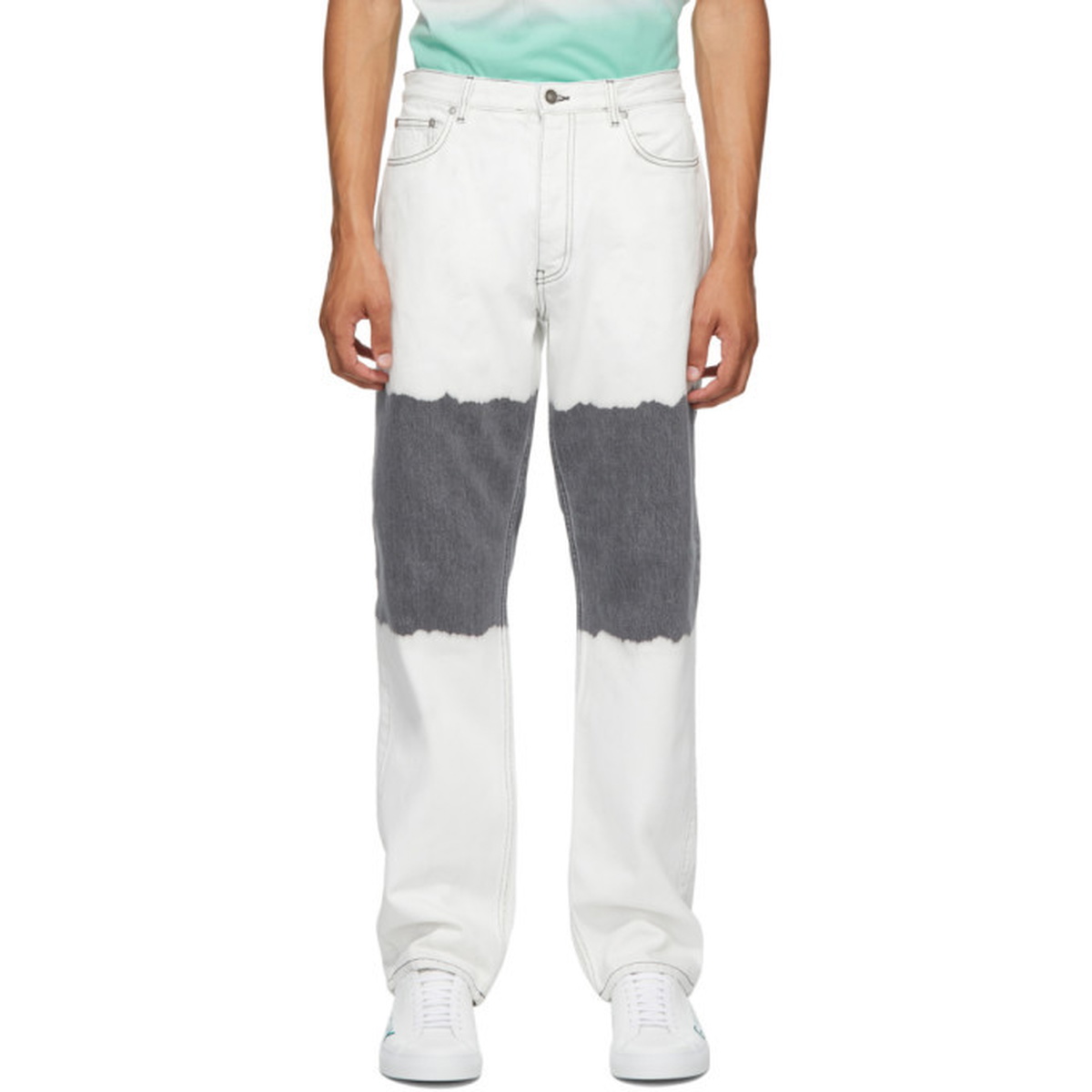 Givenchy Black and White Two-Tone Jeans Givenchy