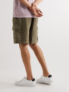 Vilebrequin - Baie Straight-Leg Linen Drawstring Cargo Shorts - Green