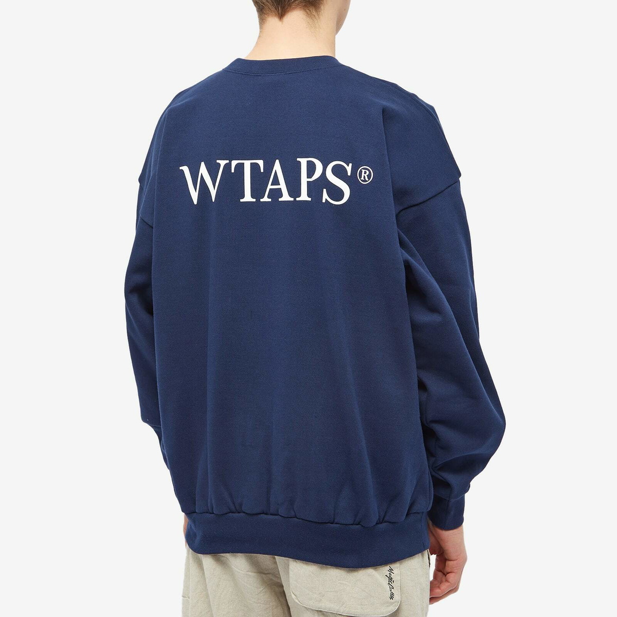 WTAPS Men's Locks Crew Neck Sweat in Navy WTAPS