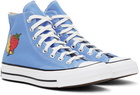 Sky High Farm Workwear Blue Sky High Farm Workwear Edition Check 70 High Top Sneakers