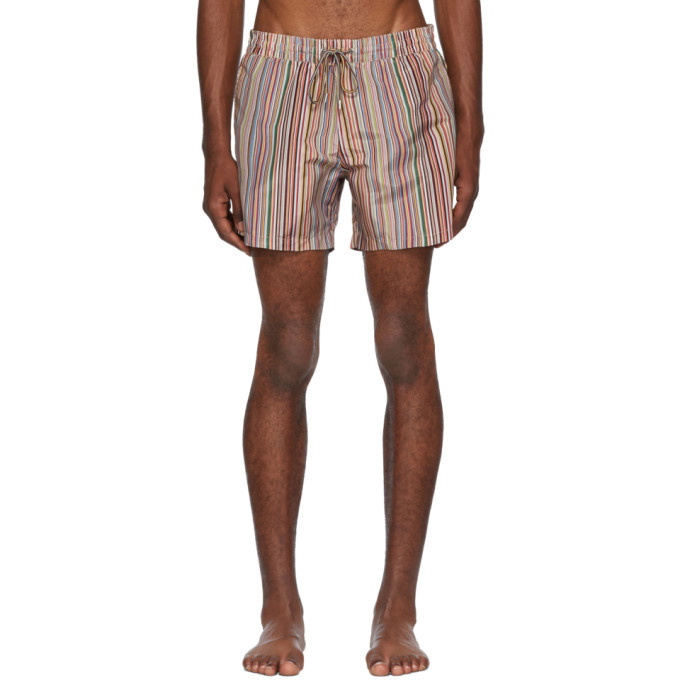 Photo: Paul Smith Multicolor Striped Swim Shorts