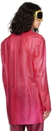 Rick Owens Pink Lido Leather Jacket