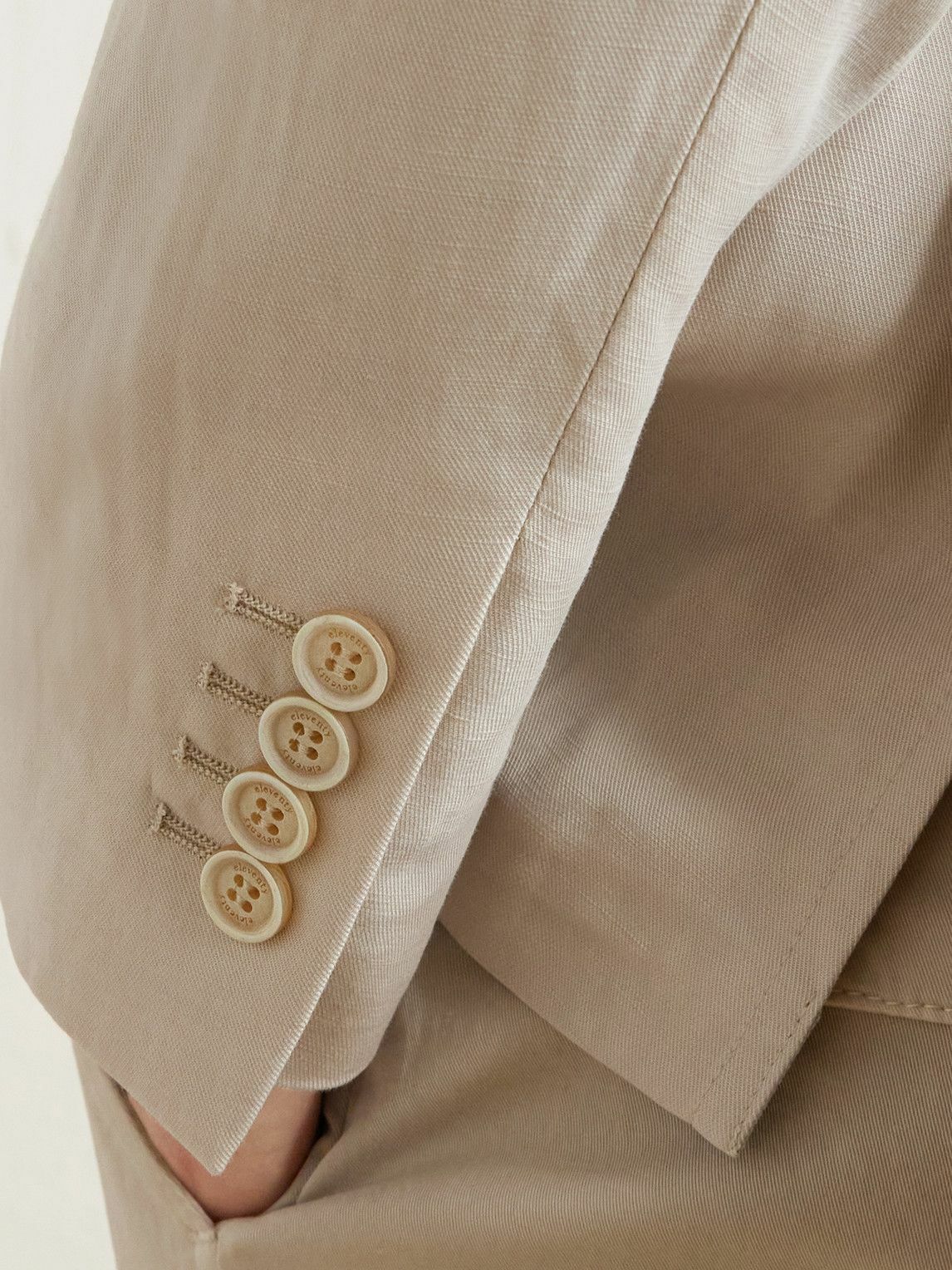 Eleventy - Lyocell and Linen-Blend Suit Jacket - Neutrals