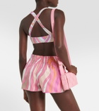 Pucci Printed silk shorts