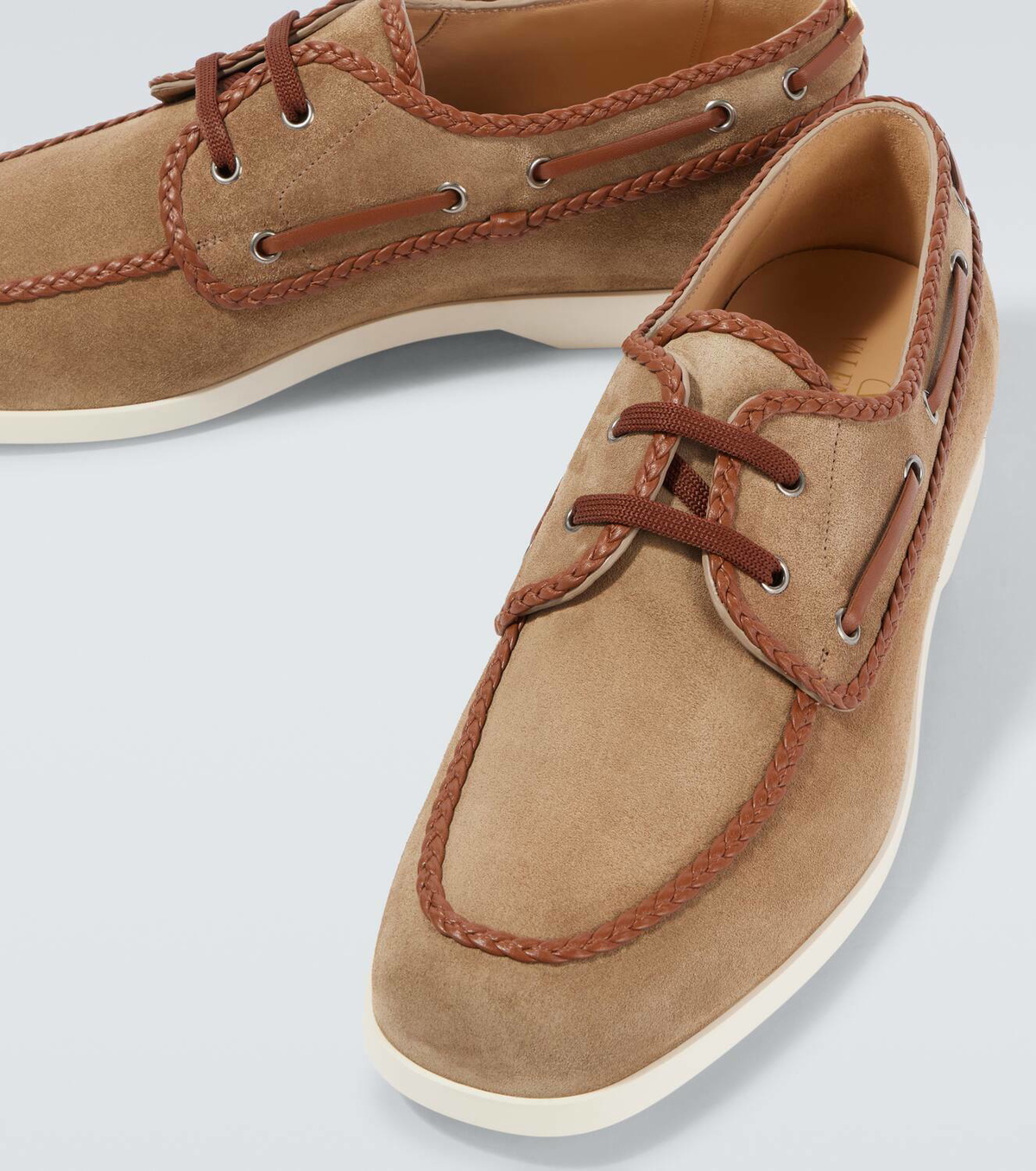 【Valentino Garavani】 Palm Avenueスエード boatシューズ Valentino Garavani Palm Avenue leather boat shoes Valentino