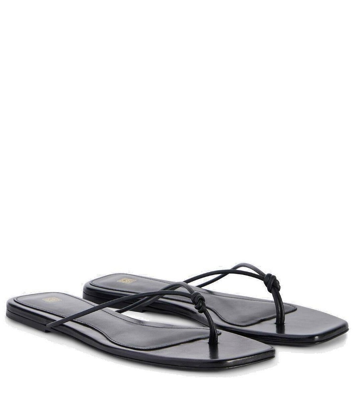 Photo: Toteme The Knot leather thong sandals