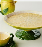 Bordallo Pinheiro Lemon ceramic cake stand