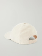 Purdey - Logo-Embroidered Cotton-Corduroy Baseball Cap - Neutrals