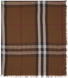 Burberry Brown Monogram & Check Scarf