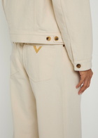 Valentino Garavani Wide-leg Denim Jeans White