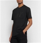 New Balance - Engineered Garments Logo-Print Mélange Cotton-Jersey T-Shirt - Black