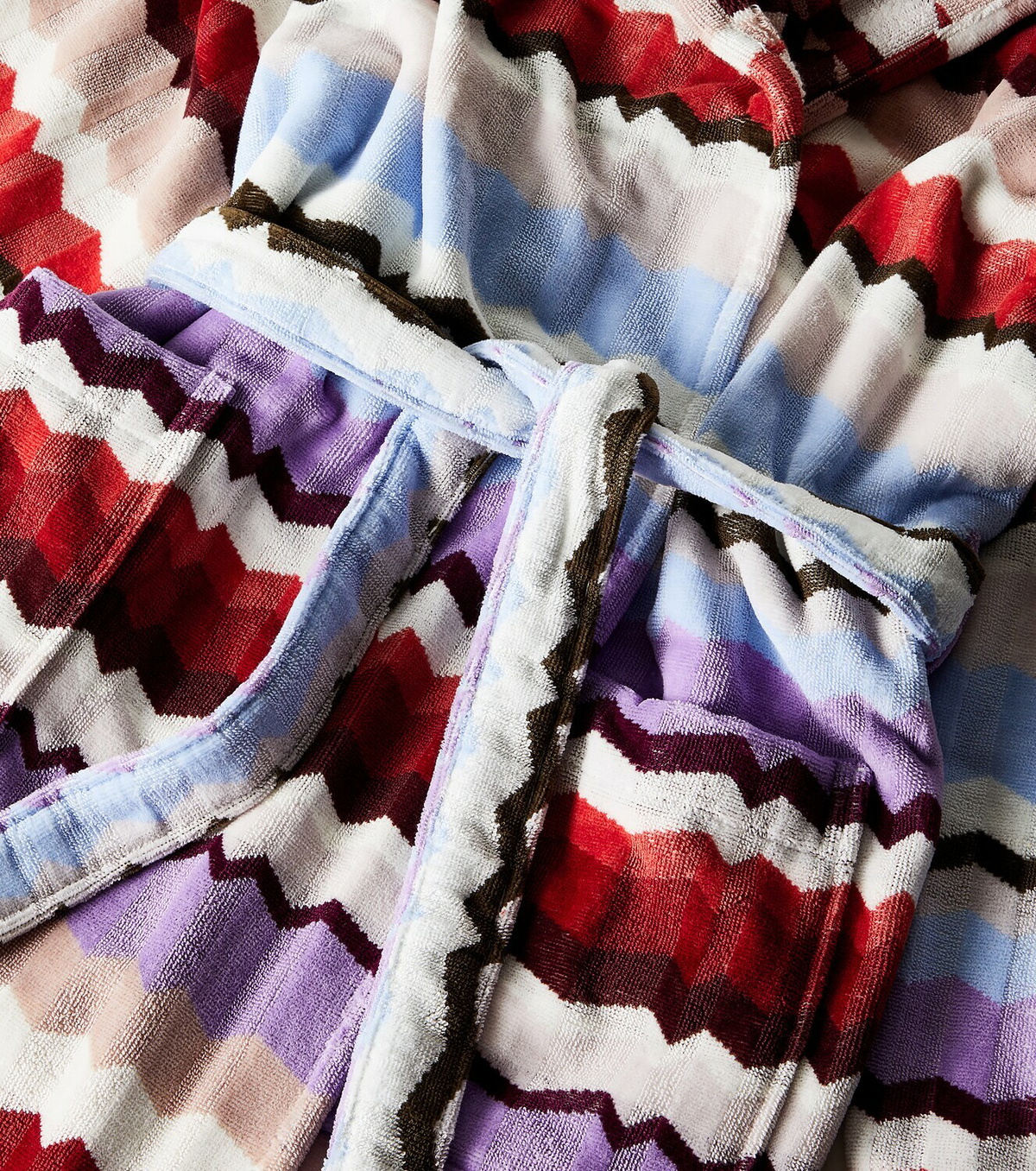 Missoni Eva Zigzag cotton terry bathrobe