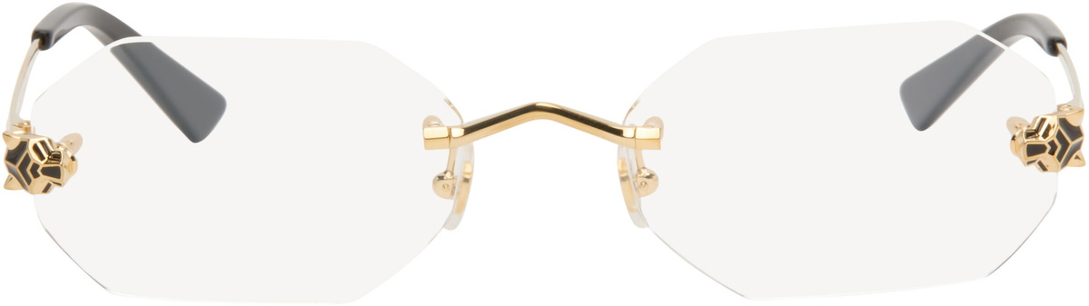 Cartier Gold 'Panthère de Cartier' Glasses