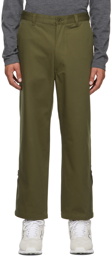 Junya Watanabe Green Zip Hem Trousers