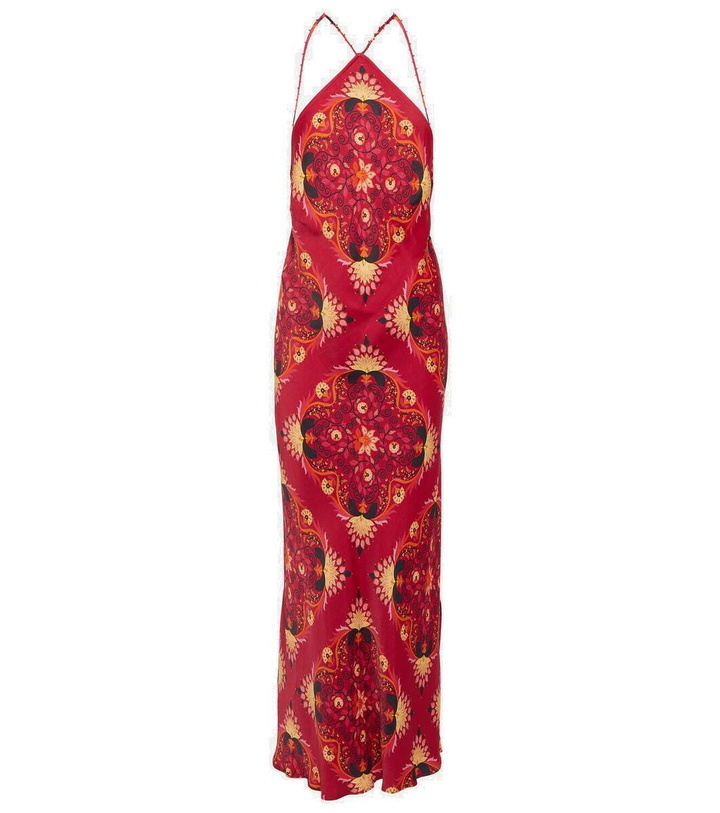 Photo: Farm Rio Printed halterneck maxi dress