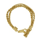 Emanuele Bicocchi Gold Double Braided Bracelet