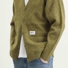 Neighborhood Men's Mohair Cardigan in Olive Drab