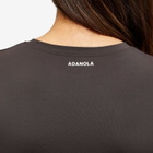 Adanola Women's Long Sleeve Longline Top in Coffee Bean