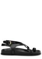 A.emery Jalen Slim Leather Sandals Black