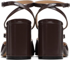 Maison Margiela Brown Tabi Pump Heeled Sandals