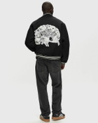 Rough. Cropped Varsity Pearl Jacket Black College Jackets