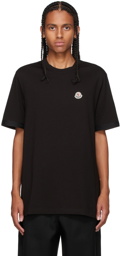 Moncler Black Rubberized Logo T-Shirt